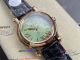 replica YF Factory Chopard Happy Sport diamond green face rose gold black strap watch (2)_th.jpg